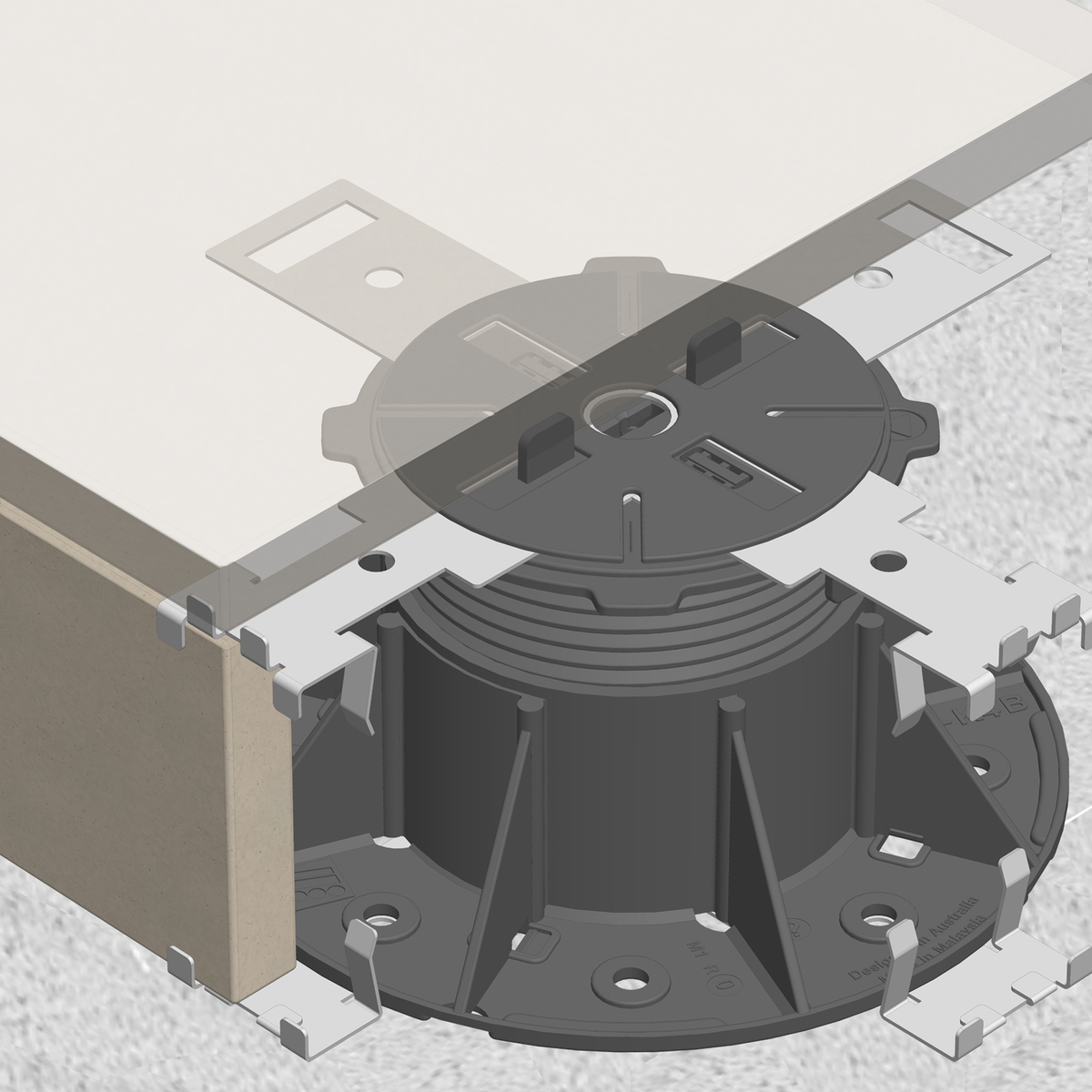 Femox Vertical Clip base section suitable for Femox K pedestal